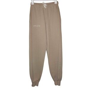 Tan + Lines by Sivan Ayla Women's Rosebowl Jogger Sweatpants in Beige Size XS